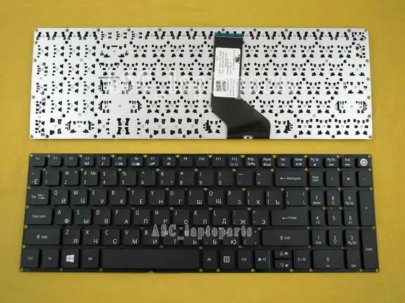 

New RU Russian Keyboard For Acer Aspire E5-774 E5-774G ES1-523 ES1-523G ES1-533 F5-521 Keyboard Without Frame, WIN8