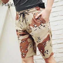 Летние Для мужчин Рубашки домашние Для мужчин s короткие мягкие дышащий эластичный пояс с мужской удобные модные свободные карманы корейский стиль