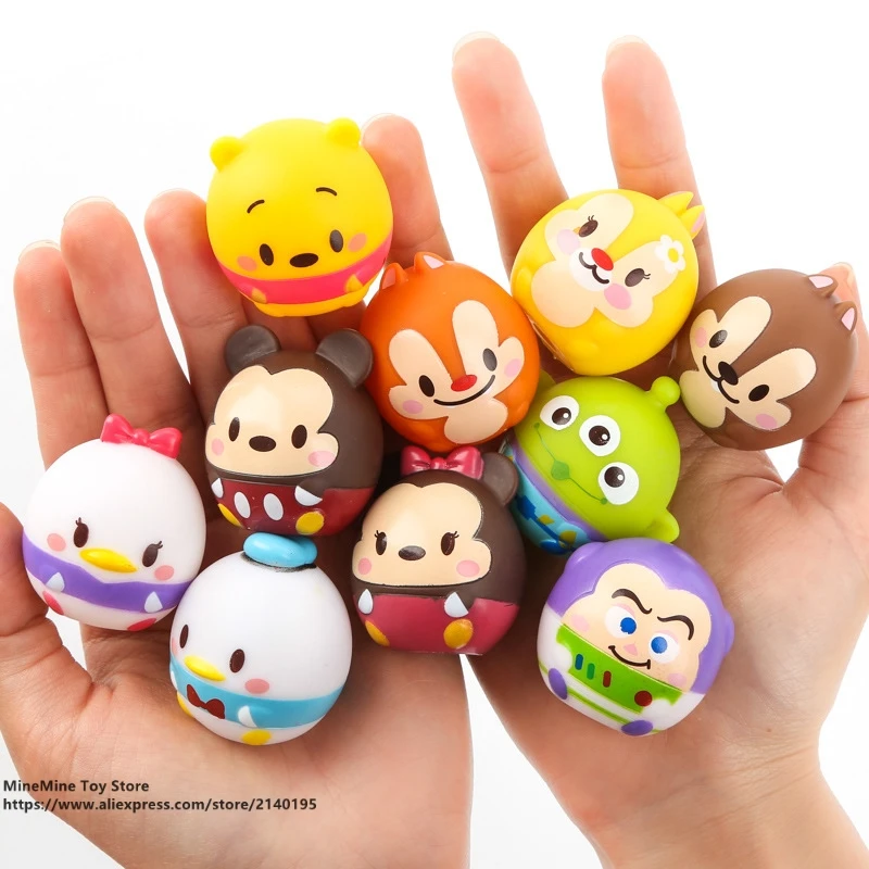 

DISNEY Mickey Mouse 10pcs/set 3.5cm Action Figure Posture Anime Decoration Collection Figurine Toy model for children gift