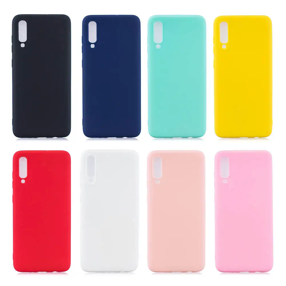 

Silicone Couples Cases For Samsung Galaxy A70 Cute Candy Color Soft Simple Fashion Phone Case for Galaxy A50 A40 A30
