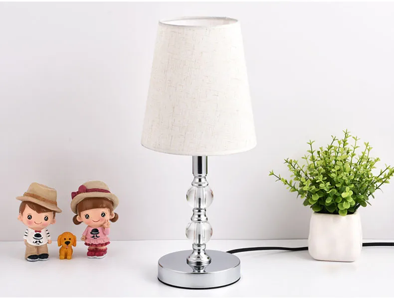 Candeeiros de Mesa Conduziu a Lâmpada de Cabeceira Lâmpada de Mesa Luzes da Sala Plugue da ue Luz do Livro Cristal Nordic Quarto Estudo Vaidade Mesa E27 12 luzes da sala estudo luz do livro vaidade mesa e27 plugue da ue