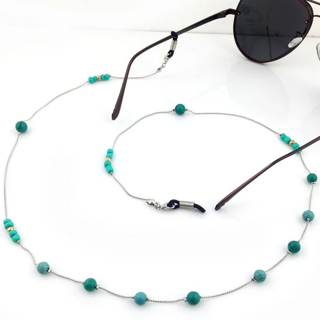 4 Pieces Vintage Boho Metal Chain Eyeglasses Sunglasses Spectacles Necklace Cord