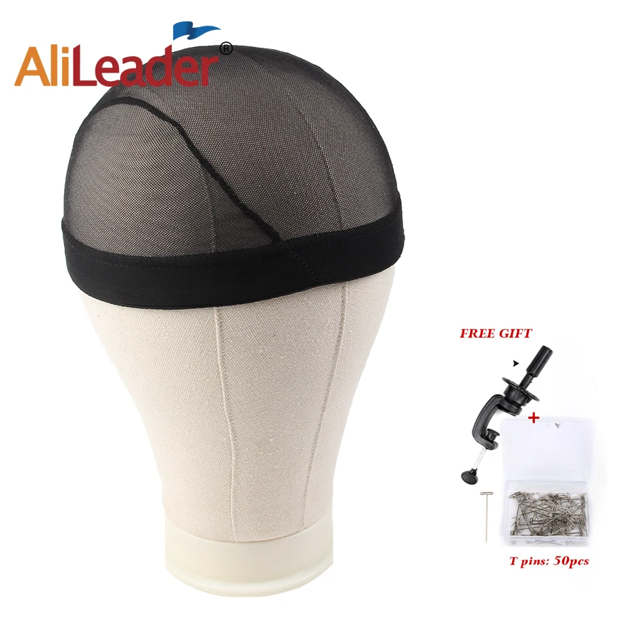 

Alileader Dome Cap And Canvas Block Combination Head Mannequin Head Wig Making Display Styling Head 21'' 22'' 23'' 24'' 25''
