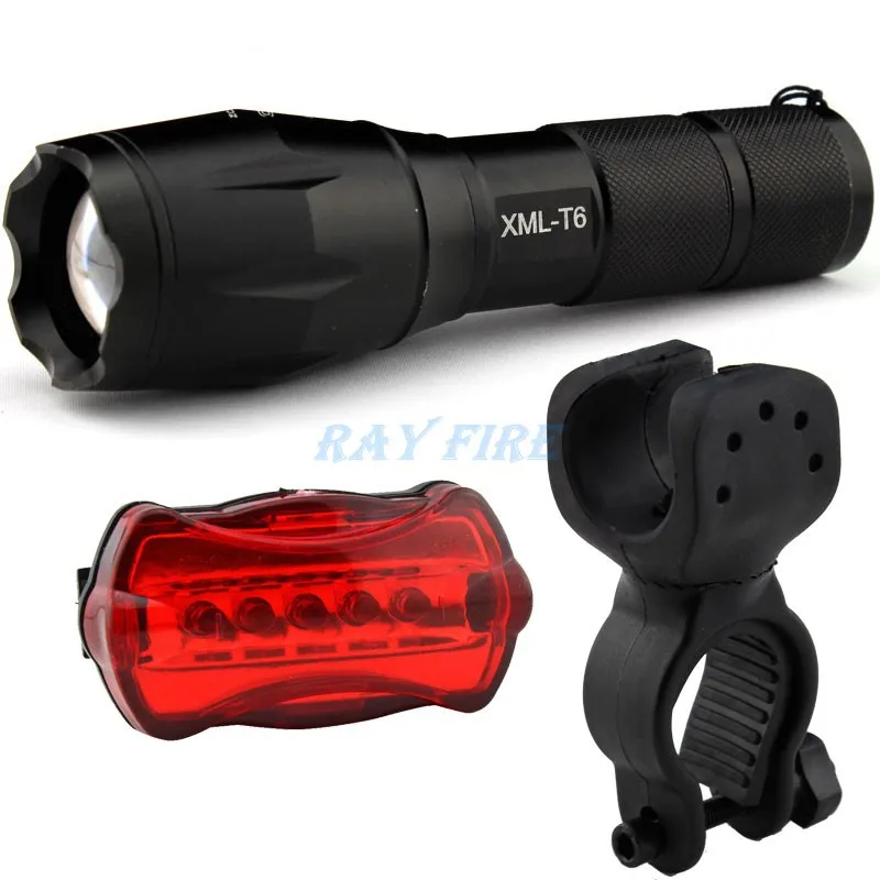 1600 Lumens Cree XML T6 LED Bike Bicycle Flashlight Torch + Mount