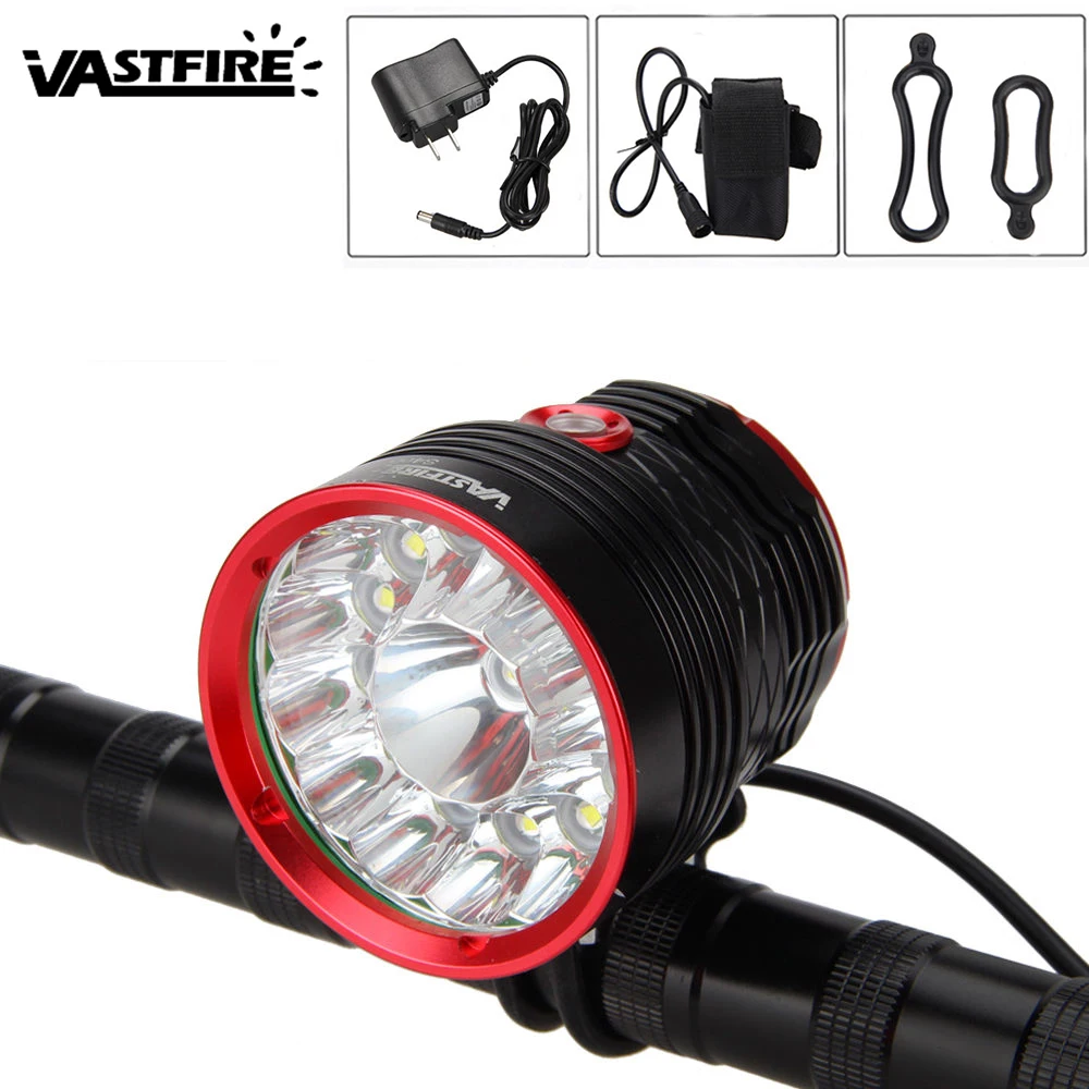 Top 30000lm Bike Lamp 14x XML T6 LED Headlight Rechargeable Bicycle Front Light Torch Bike Accessories+8.4v Battery Pack+Charger 0 Top 30000lm Bike Lamp 14x XML T6 LED Headlight Rechargeable Bicycle Front Light Torch Bike Accessories+8.4v Battery Pack+Charger 0