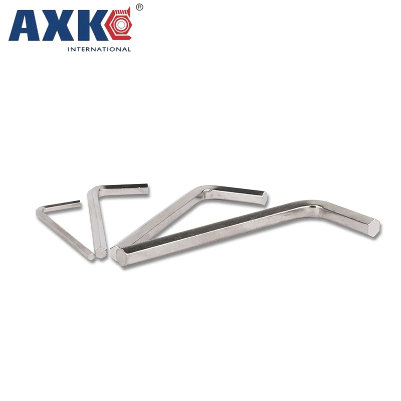 

AXK 5pcs Metric Nickel Plated L-Type Allen Key Inner Hexagon Key Hexagon Screwdriver 1.5-10mm