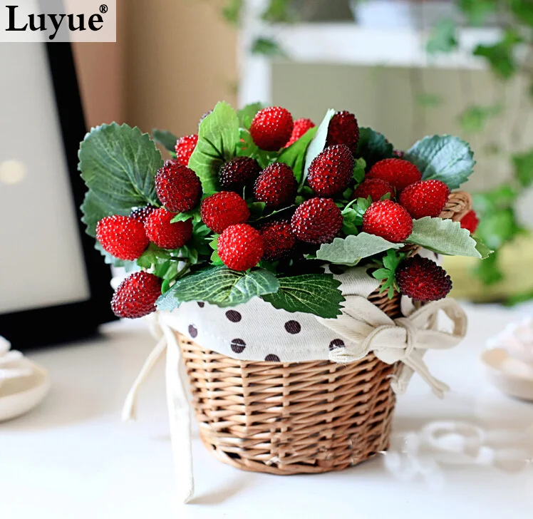 Online Get Cheap Artificial Strawberry Plants Alibaba