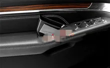 Black Interior Side Door storage Phone box Holder 4pcs For Ford Explorer 2016