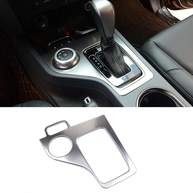 

For Ford Everest 2016-2018 Stainless Steel LHD Interior Gearshift Knob Cover Trim car styling Accessories 1pcs