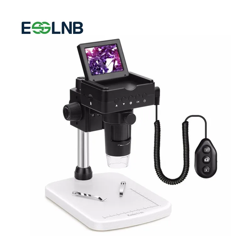 

1080P HDMI/AV/USB Digital Microscope Zoom 20-220X with Adjustable Stand and 6 LED 2.4 inch LCD Camera Video Microscope
