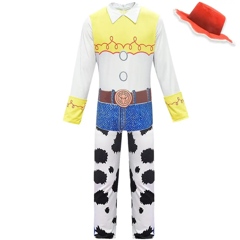 Toy Story 4 Cowgirl Jessie Outfit Cosplay Costume Halloween Carnival Costumes For kid girls Full Sets - Color: NO.3