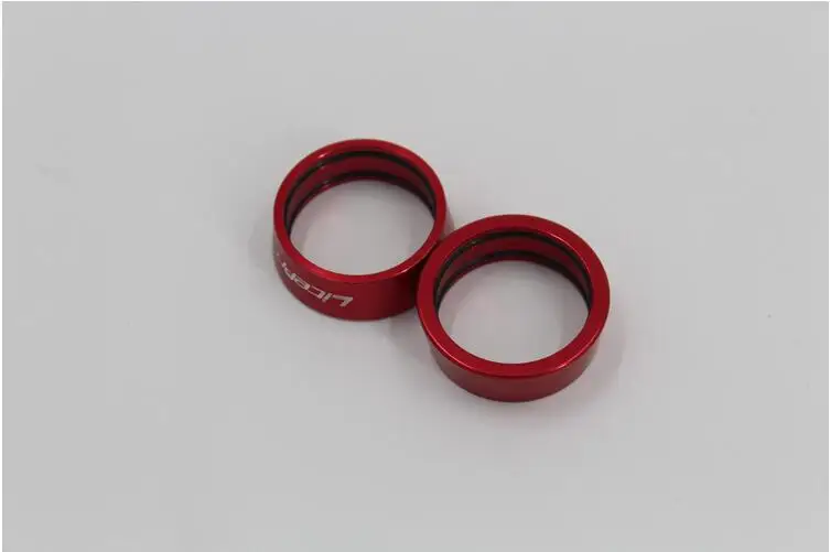 Litepro руль с прямой ручкой, стоячий воротник, расстояние между кольцами 25,4 мм, руль из алюминиевого сплава, расстояние между кольцами, складной велосипед - Цвет: red