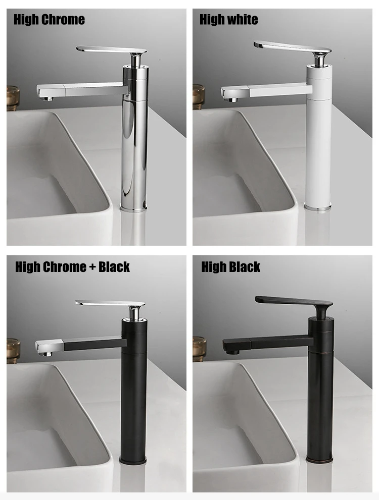 Модная раковина для ванной комнаты, кран для раковины, черный умывальник, горячая холодная водопроводный кран, смеситель для раковины