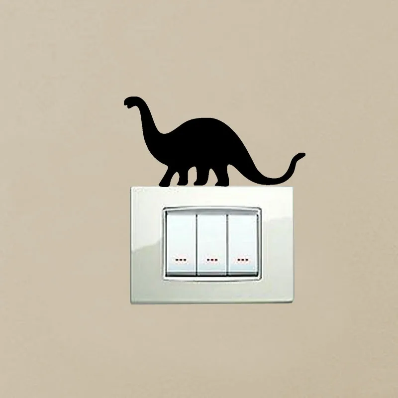 

Dinosaur Silhouette Wall Decal Home Decor Bedroom Funny Switch Sticker 3SS0072