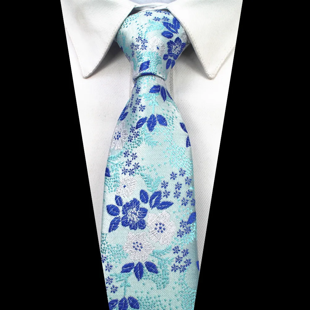 Gusleson шелковый галстук для мужчин Красочные Цветочные галстук галстуки Hombre 7 см гравата, Тонкий Формальные социального события свадебный