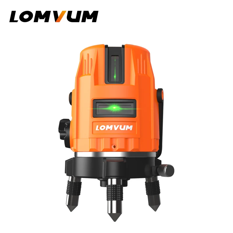 

LOMVUM Laser Level 5 Lines 360 Rotary laser line leveling green line Precise measurement laser level indoor&outdoor laser level