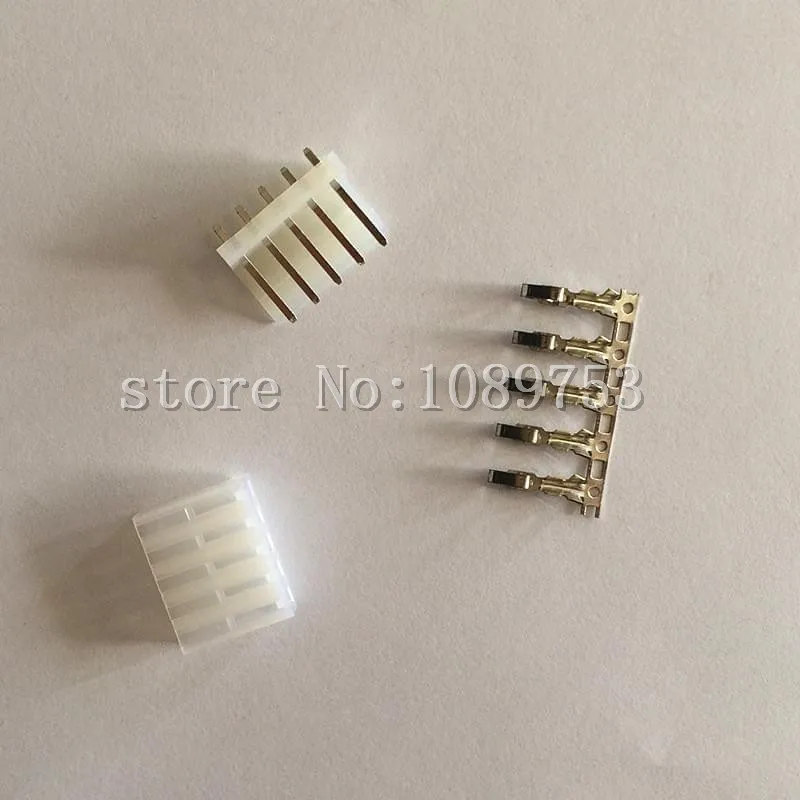 

20sets/Lot CH 3.96mm 5 Pin Connector Kit Straight Pin Header+Terminal+Housing