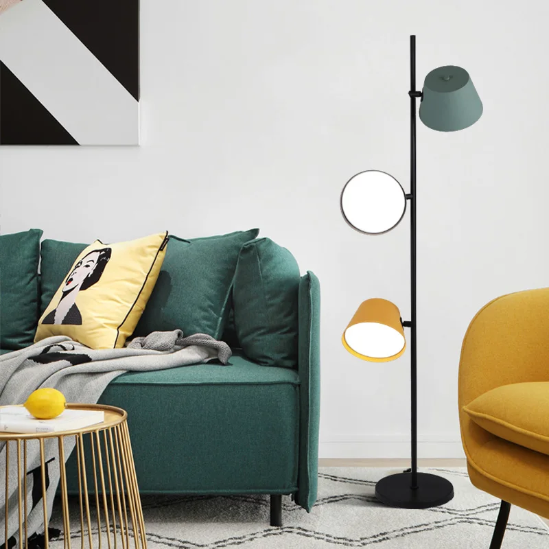 Современный скандинавский светодиодный напольный светильник, минималистичный декоративный пол, регулируемый абажур, абажур для гостиной, спальни, дома