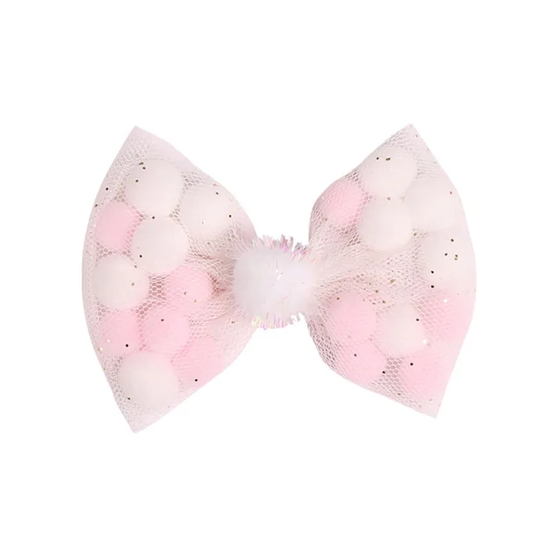 

Baby Girl Kids New 1Pcs Hair Pin Bow Boutique Clip Grosgrain Ribbon Mesh Accessories