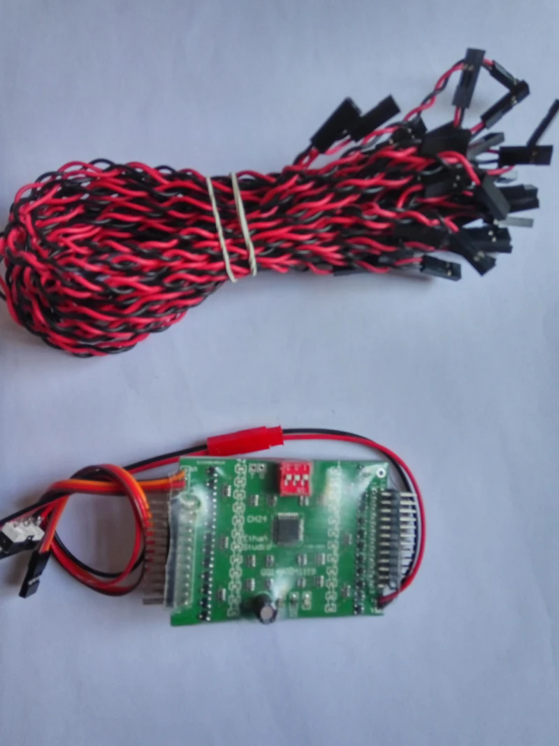 

1PC 24CH Remote Step Switch Electronic Control Switch Receiver Power Supply 1.5A Output DIY Spare Parts for RC Boat/Aircraft