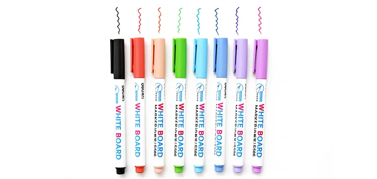 Marcador de Quadro Canetas de Vidro Desenho de Metal Cor de Caneta Lote Branco Quadro Apagável Scrapbooking Escola Escritório Suprimentos Eb973 48 Pçs - 8 3 Cheap Marcador de quadro branco