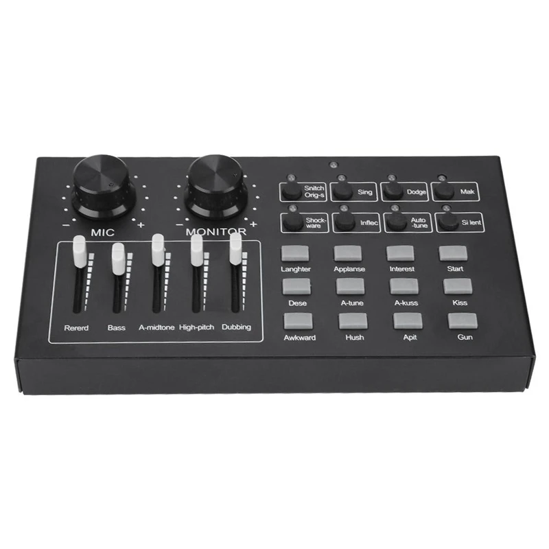 

External Audio Sound Card Singing Microphone Live Broadcast For Mobile Phone Computer Pc