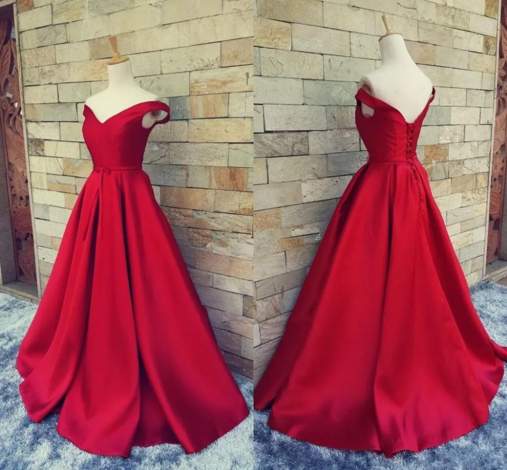 beautiful red prom dresses