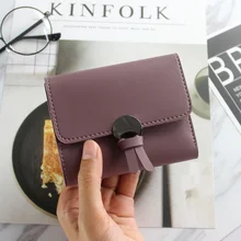 

2017 European fashion Slim Design Women Short Wallet Thin Ladies PU Leather Coin Purses Female Mini Purse Cheap Womens Wallets