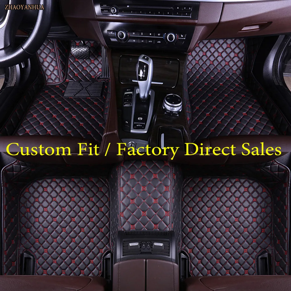 

ZHAOYANHUA Car floor mats for Hyundai ix25 ix35 SantaFe Sonata Solaris Tucson verna Veloster 5D carstyling carpet liner