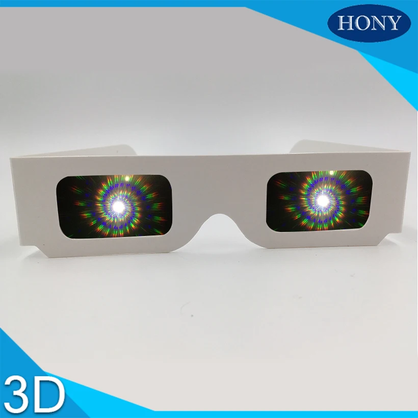 10 шт. Танцевальная вечеринка 3D Raves призмы EDM очки, 13500 линий/спиралей эффект радуги фейерверк светильник лазер 3D дифракционные очки