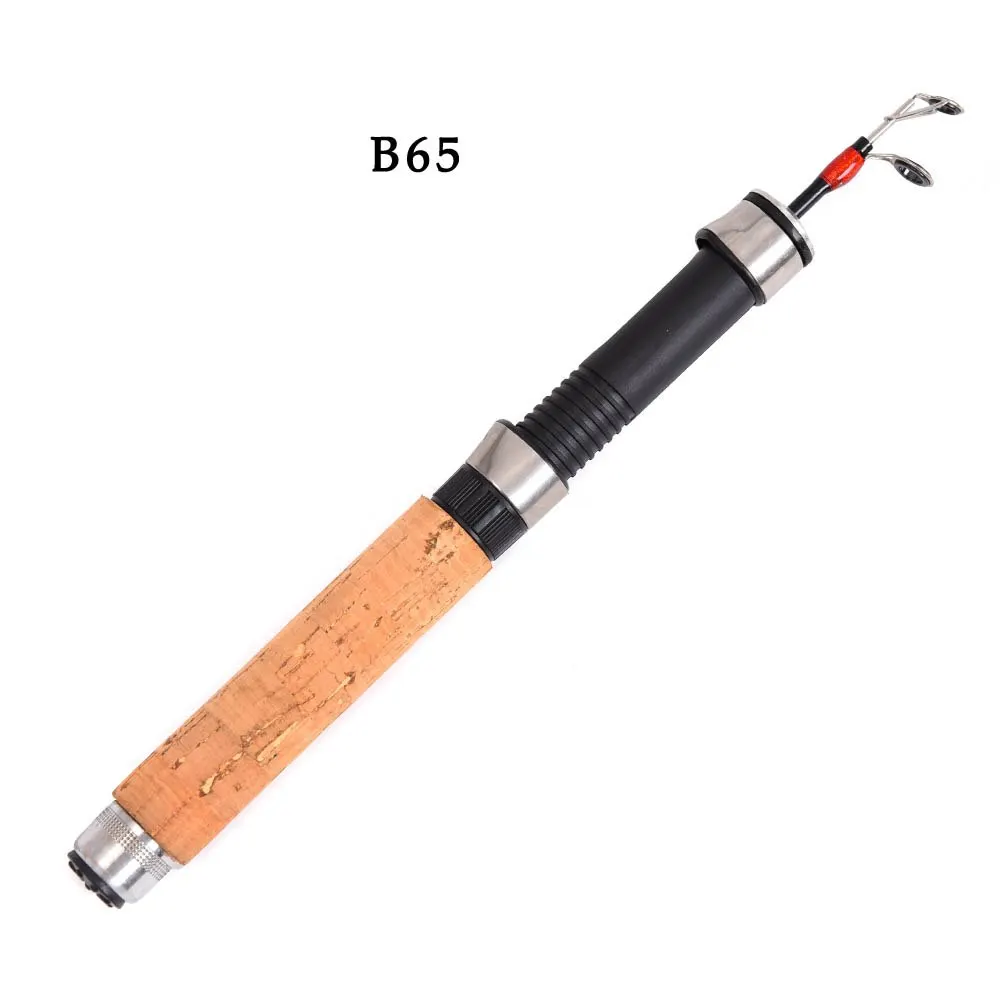 65 см телескопическая ледяная Удочка Baitcasting Rod Спиннинг Рыбалка полюс Приманка мини-мачта зима ультра-легкие рыболовные снасти удочки зимняя рыбалка удочка телескопическая зимняя удочка - Цвет: Белый
