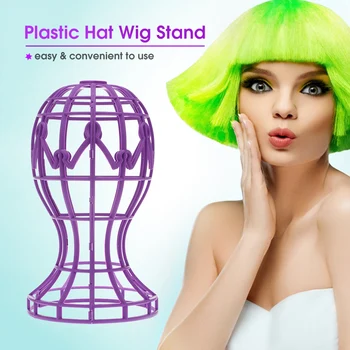 

Plastic Hat Wig Stand Wig Holder Dryer Portable & Collapsible for Travel Use Hair Tool Salon Barber Shop Wig Stand Styling Tools