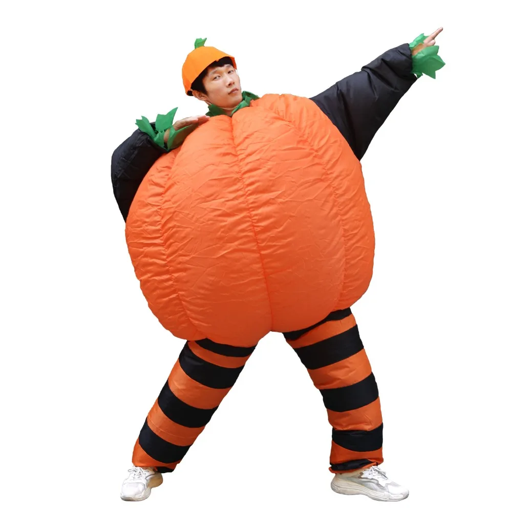 

Inflatable Pumpkin Costume Halloween Party Carnival Cosplay Fancy Dress Blow Up Suit for Women Men Adult Inflated Garments Cloth