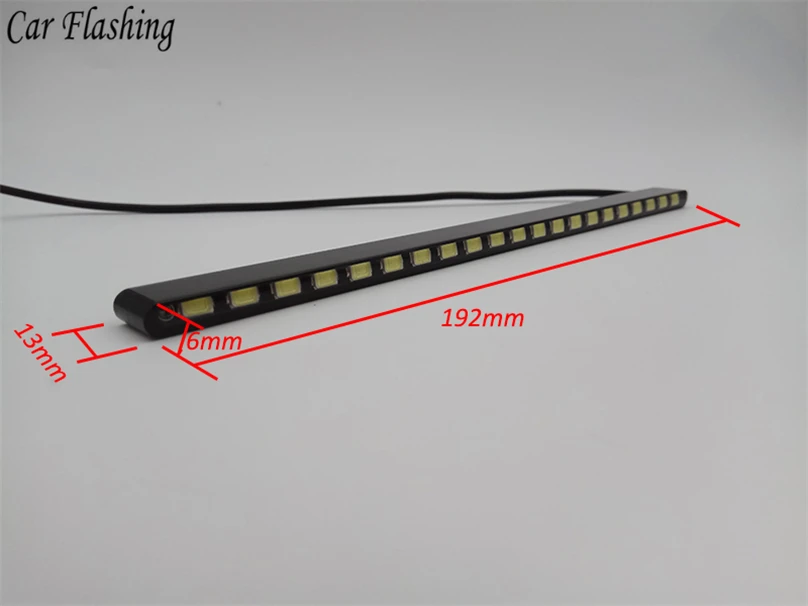 

Car Flashing 1Set Universal High Power White lamp 21 LED Daytime Running Light Daylight Day Lights DRL Fog driving style Lights