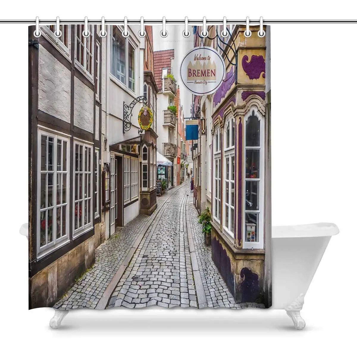 Aplysia Colorful Houses in Historic Schnoorviertel in Bremen Germany