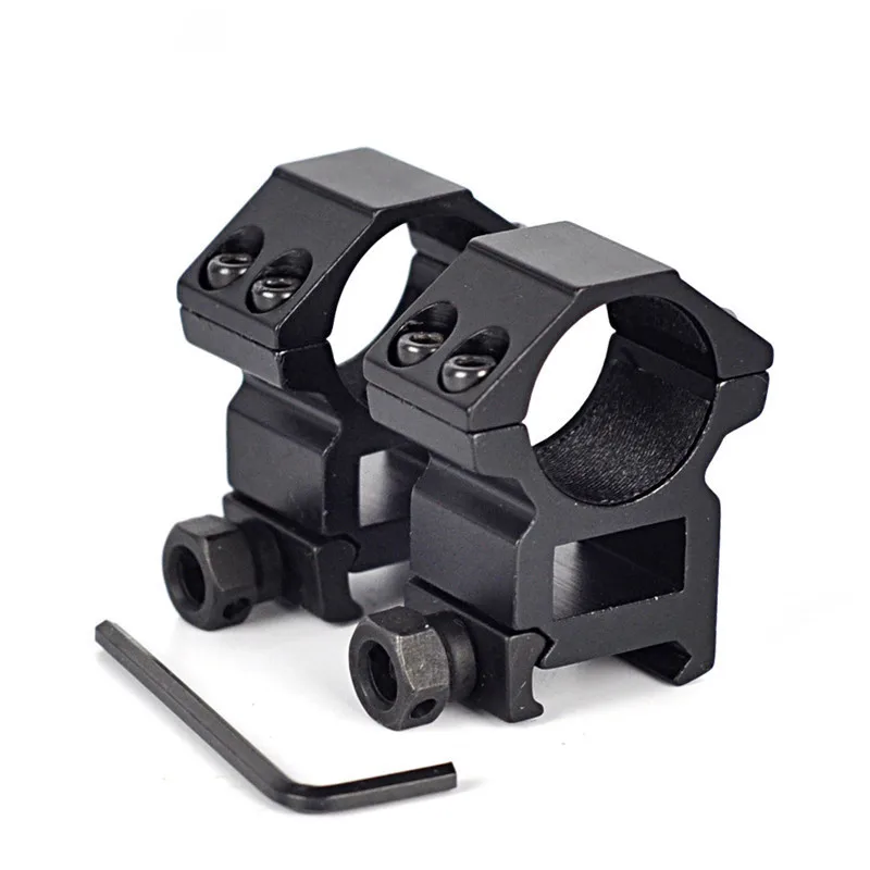 2 PCS Tactical Flashlight Mount Clamp Clip Rail 25.4mm Ring For Scope Torch Hunting Tool LED