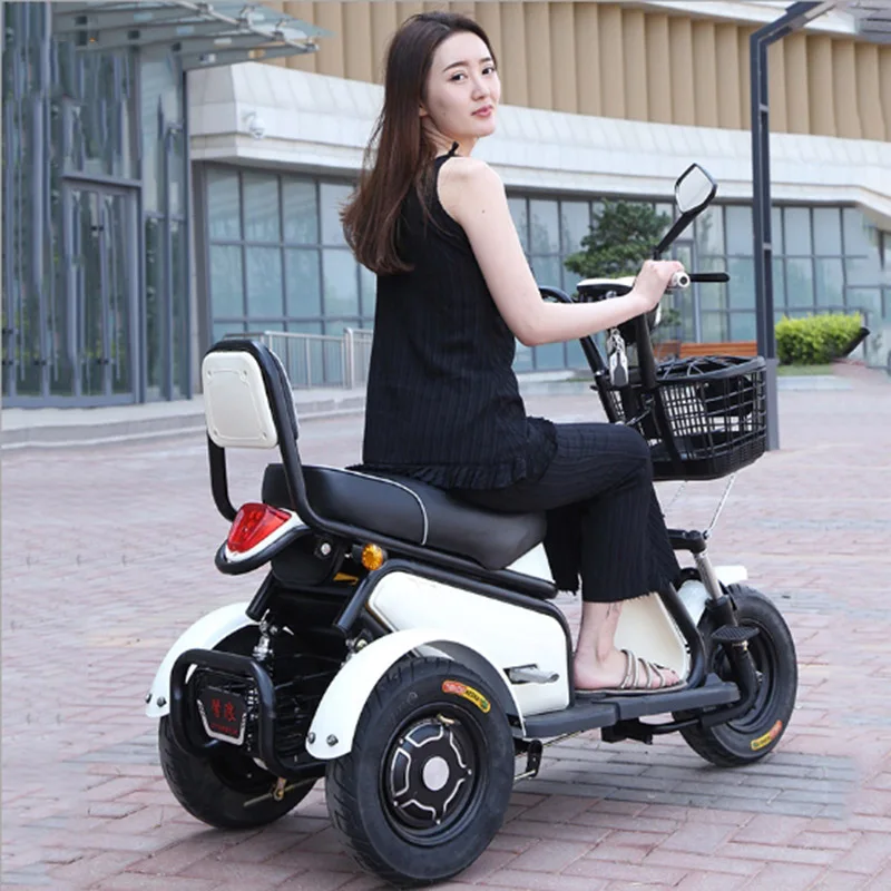 Flash Deal Adult Electric tricycle Citycoco Electric scooter Mini leisure Electric bicycle  500W LED Electric Motorcycles 4