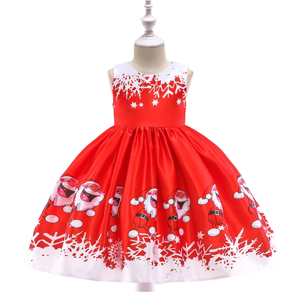 2018 New girls dresses winter princess Santa christmas dress Snowman Party children evening clothing For Girls Kids 7 8 12 Years (39)