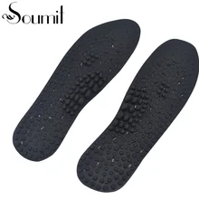 Soumit Silicone Magnetic Therapy Durable Insoles Comfortable Inserts Foot Health Care Pain Relief Massage Insoles for Men Women
