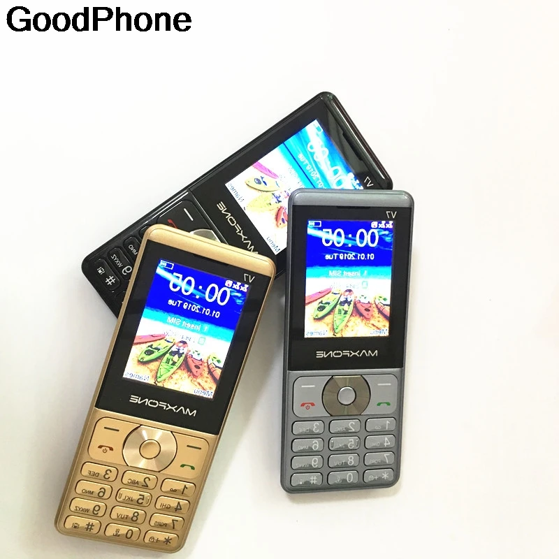 

V7 Dual Sim Cards Old Man Phone 2000mAh Battery Support Russian Arabic Keyboard FM MP3 MP4 Strong Torch GSM 2G Feature Phone