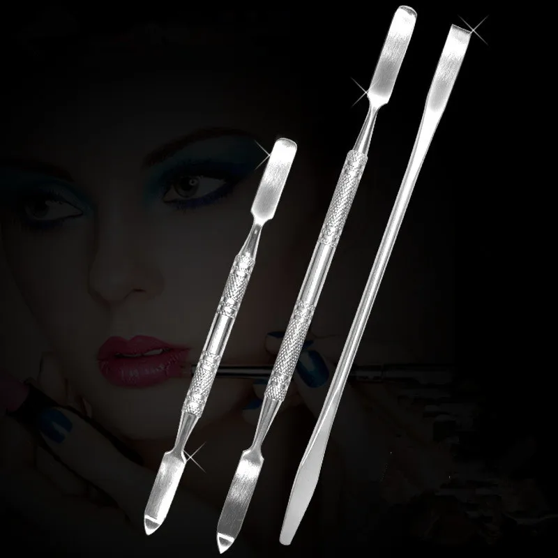 

1pcs Makeup Tools Stainless Steel Mixing Spatula Manicure Dental Rod Tool Nail Art Espatula Maquiagem Nail Spatula Make Up