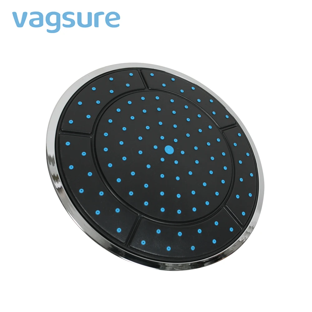 Kopen Vagsure 1 stks 25 cm Plastic Ronde Vorm Soft Silicon Neerslag Aangedreven Douche Top Douche Dak Hoofd Nozzle Cabine accessoires