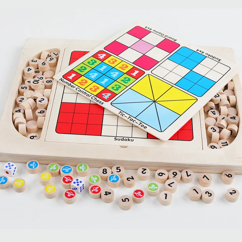 Детская игрушка и пазлы многофункциональная настольная игра Sudoku Flight chess дорожная