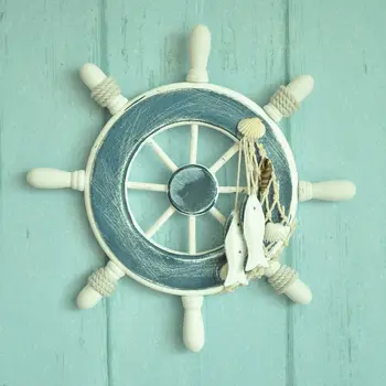 

European style fishing net decor hemp rope marine fish wooden anchor decor zakka home dceor