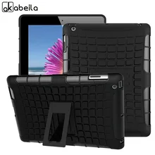 

AKABEILA Tablets Case For Apple iPad2 Case iPad3 iPad4 9.7 inch Hybrid Kickstand 2 in1 Combo Bracket Protective Back Cover