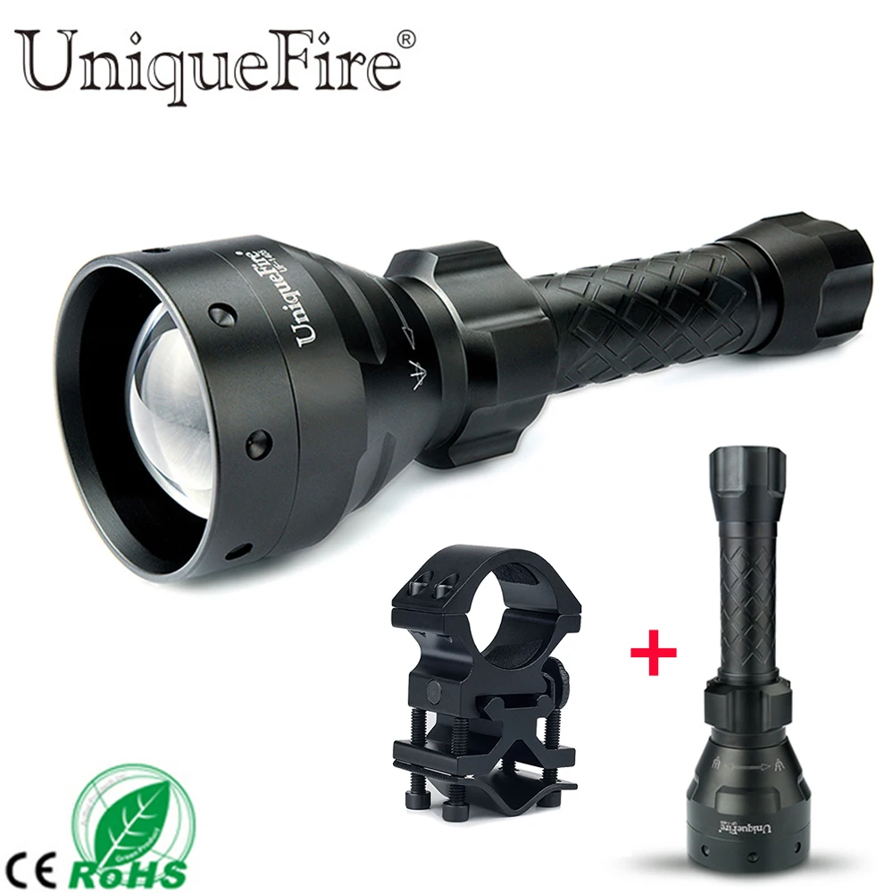 

UniqueFire 18650/26650 Flashlight UF-1405 XM-L2 Led 5 Modes Rechargeable T67 Flashlight Torch+Scope Mount For Hunting Trip