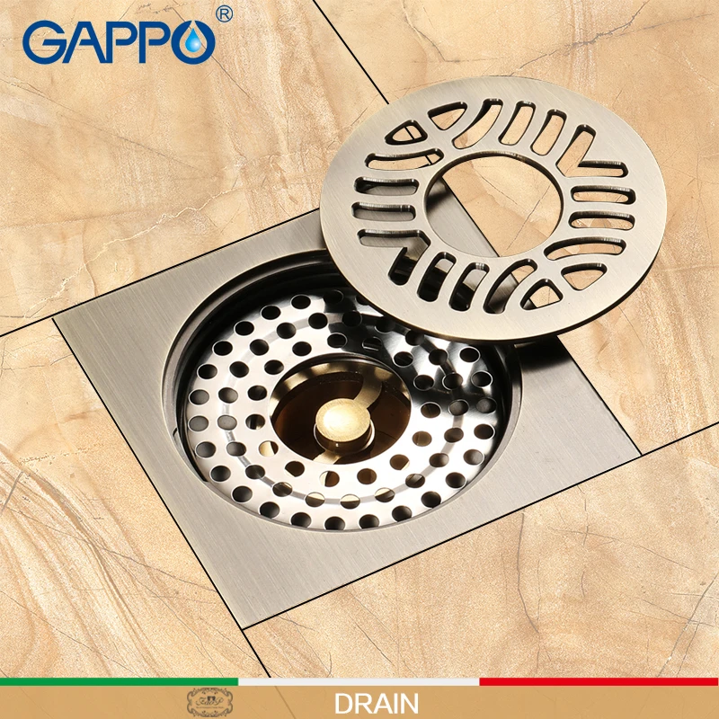 GAPPO Drains bathroom floor drain shower floor cover anti odor drainers
