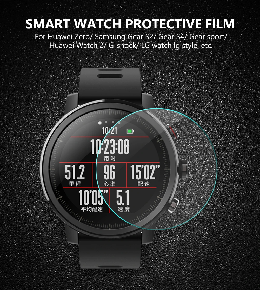 23 46 мм закаленное стекло Смарт часы экран протектор для ticwatch 2/s/e/pro|Защита экрана| |
