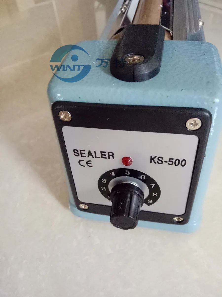 US $64.68 KS400MM Hand Impulse Sealer With Cutter Handheld Heat Impulse Sealer Manual Sealing Machine Aluminum body For Plastic Bags