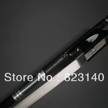 3 шт 4/4 Качество Сильный черный бант из углеродного волокна с эбеновой лягушкой, белые конские волосы 2002